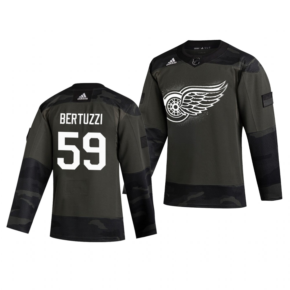Detroit Red Wings #59 Tyler Bertuzzi Adidas 2019 Veterans Day Men's Authentic Practice NHL Jersey Camo Detroit Red Wings #59 Tyler Bertuzzi Adidas 2019 Veterans Day Men's Authentic Practice NHL Jersey Camo