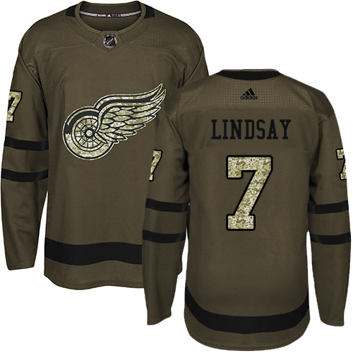 Adidas Red Wings #7 Ted Lindsay Green Salute to Service Stitched NHL Jersey Adidas Red Wings #7 Ted Lindsay Green Salute to Service Stitched NHL Jersey