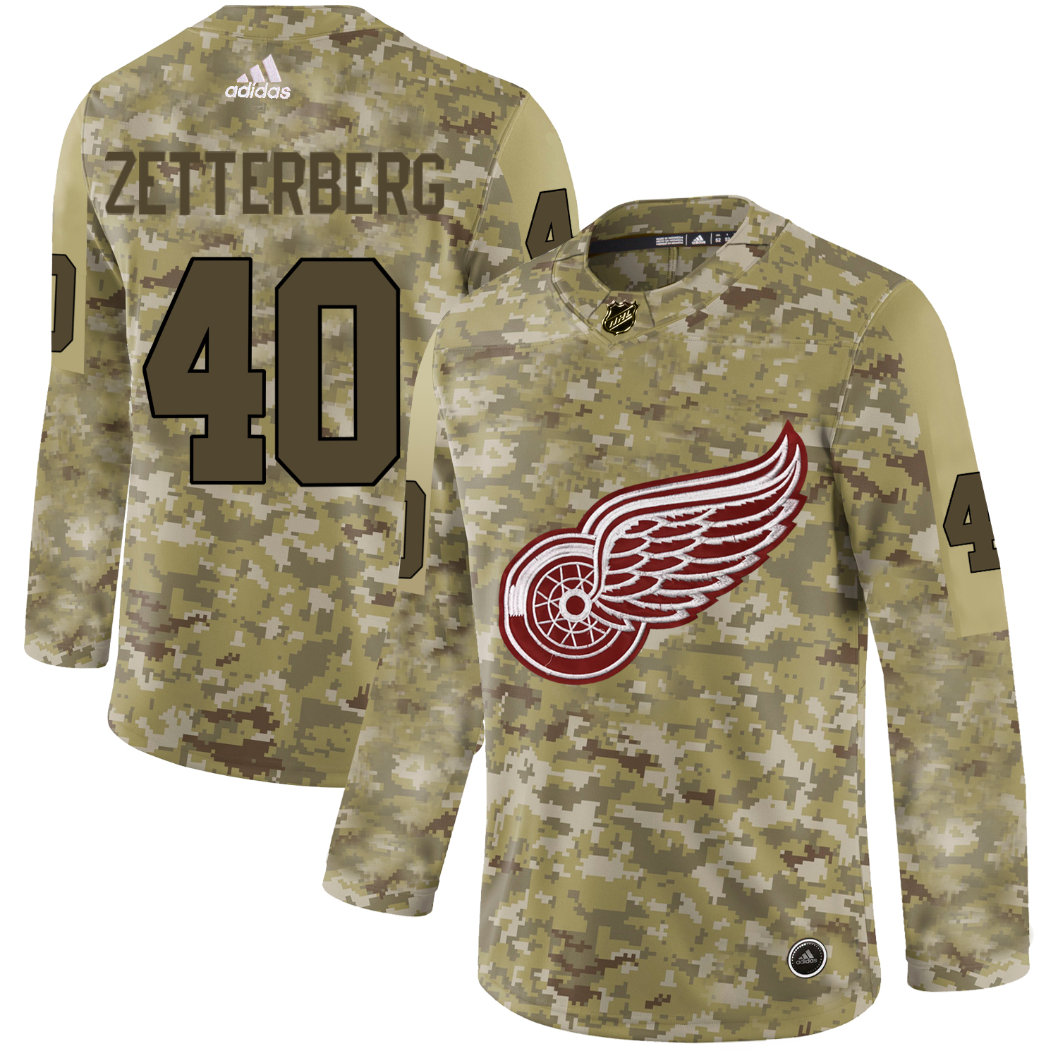 Adidas Red Wings #40 Henrik Zetterberg Camo Authentic Stitched NHL Jersey Adidas Red Wings #40 Henrik Zetterberg Camo Authentic Stitched NHL Jersey