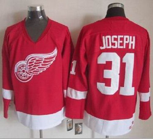 Red Wings #31 Curtis Joseph Red CCM Throwback Stitched NHL Jersey Red Wings #31 Curtis Joseph Red CCM Throwback Stitched NHL Jersey