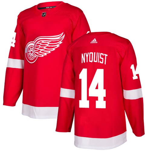 Adidas Red Wings #14 Gustav Nyquist Red Home Authentic Stitched NHL Jersey Adidas Red Wings #14 Gustav Nyquist Red Home Authentic Stitched NHL Jersey