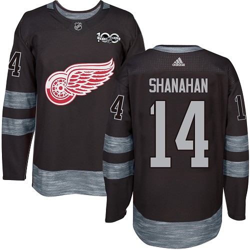 Adidas Red Wings #14 Brendan Shanahan Black 1917-2017 100th Anniversary Stitched NHL Jersey Adidas Red Wings #14 Brendan Shanahan Black 1917-2017 100th Anniversary Stitched NHL Jersey