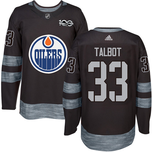 Adidas Oilers #33 Cam Talbot Black 1917-2017 100th Anniversary Stitched NHL Jersey Adidas Oilers #33 Cam Talbot Black 1917-2017 100th Anniversary Stitched NHL Jersey