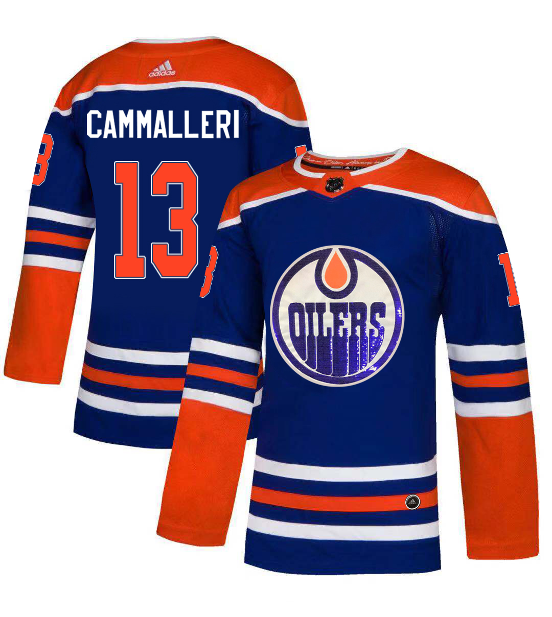 Adidas Oilers #13 Michael Cammalleri Royal Blue Sequin Embroidery Fashion Stitched NHL Jersey Adidas Oilers #13 Michael Cammalleri Royal Blue Sequin Embroidery Fashion Stitched NHL Jersey