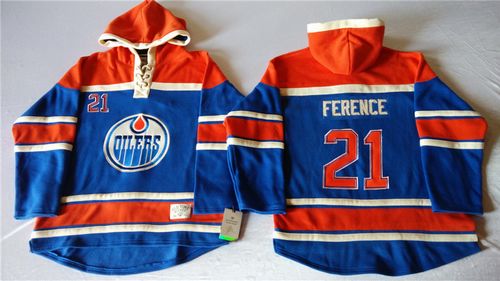 Oilers #21 Andrew Ference Light Blue Sawyer Hooded Sweatshirt Stitched NHL Jersey Oilers #21 Andrew Ference Light Blue Sawyer Hooded Sweatshirt Stitched NHL Jersey