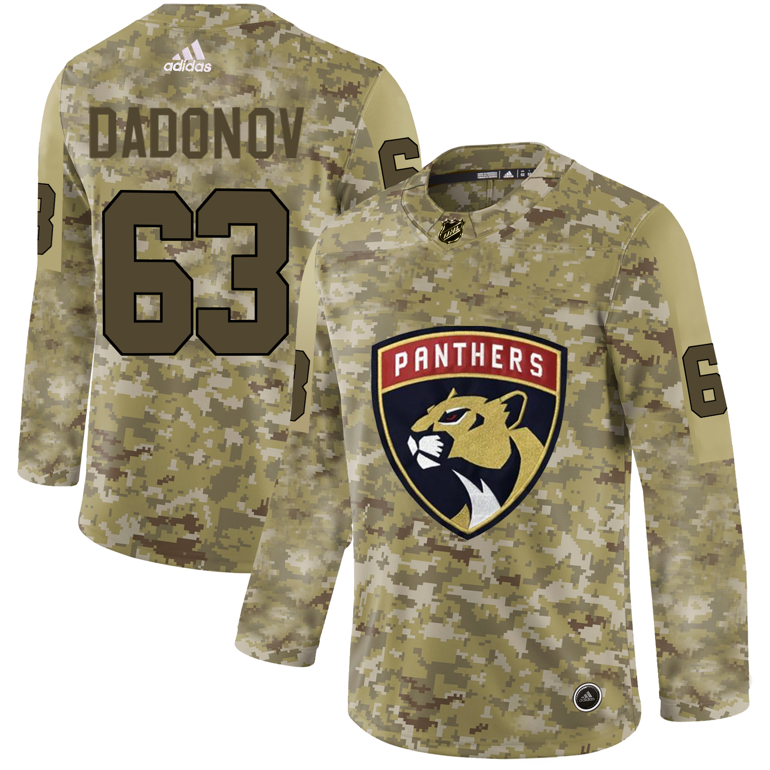 Adidas Panthers #63 Evgenii Dadonov Camo Authentic Stitched NHL Jersey Adidas Panthers #63 Evgenii Dadonov Camo Authentic Stitched NHL Jersey
