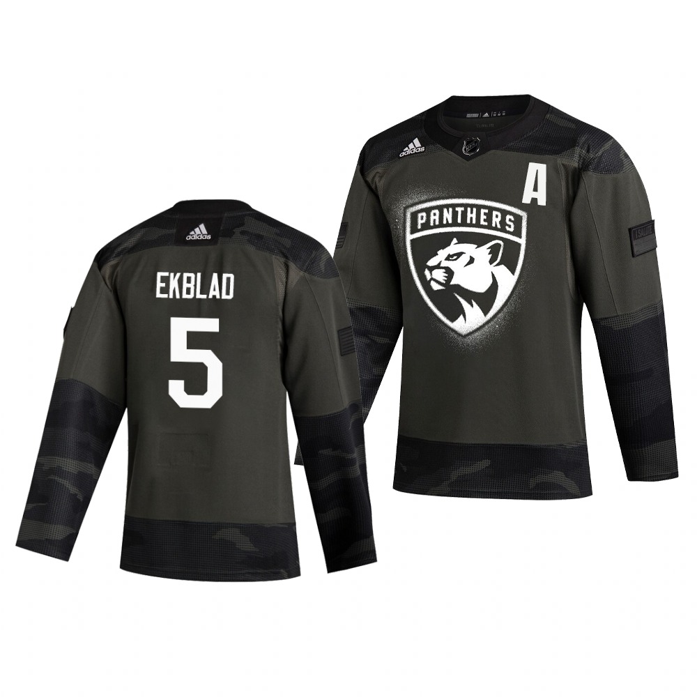 Florida Panthers #5 Aaron Ekblad Adidas 2019 Veterans Day Men's Authentic Practice NHL Jersey Camo Florida Panthers #5 Aaron Ekblad Adidas 2019 Veterans Day Men's Authentic Practice NHL Jersey Camo