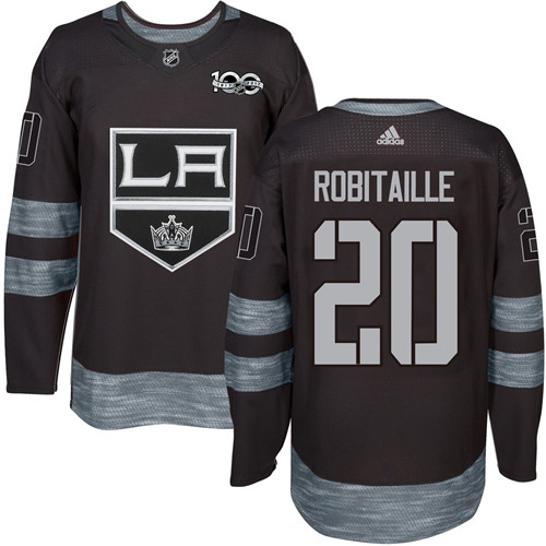 Adidas Kings #20 Luc Robitaille Black 1917-2017 100th Anniversary Stitched NHL Jersey Adidas Kings #20 Luc Robitaille Black 1917-2017 100th Anniversary Stitched NHL Jersey