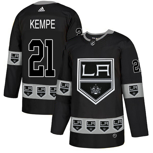 Adidas Kings #21 Mario Kempe Black Authentic Team Logo Fashion Stitched NHL Jersey Adidas Kings #21 Mario Kempe Black Authentic Team Logo Fashion Stitched NHL Jersey