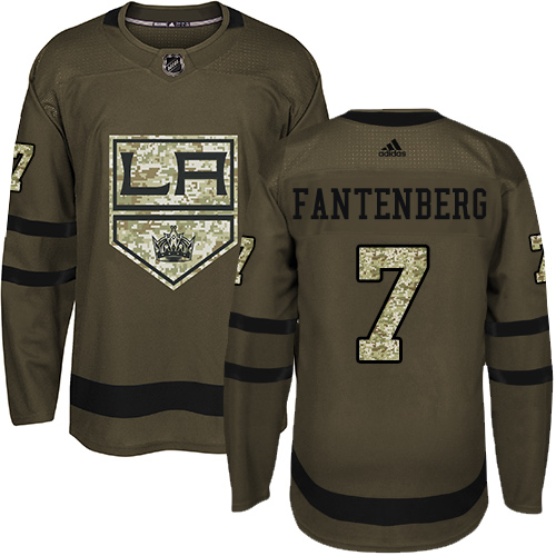 Adidas Kings #7 Oscar Fantenberg Green Salute to Service Stitched NHL Jersey Adidas Kings #7 Oscar Fantenberg Green Salute to Service Stitched NHL Jersey