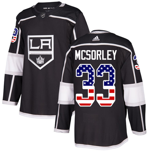 Adidas Kings #33 Marty Mcsorley Black Home Authentic USA Flag Stitched NHL Jersey Adidas Kings #33 Marty Mcsorley Black Home Authentic USA Flag Stitched NHL Jersey