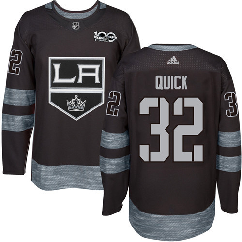 Adidas Kings #32 Jonathan Quick Black 1917-2017 100th Anniversary Stitched NHL Jersey Adidas Kings #32 Jonathan Quick Black 1917-2017 100th Anniversary Stitched NHL Jersey