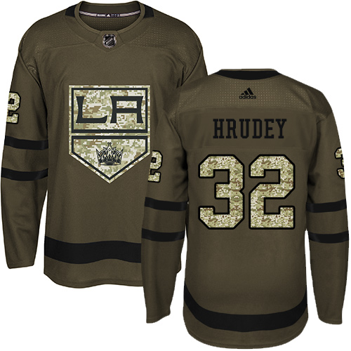 Adidas Kings #32 Kelly Hrudey Green Salute to Service Stitched NHL Jersey Adidas Kings #32 Kelly Hrudey Green Salute to Service Stitched NHL Jersey
