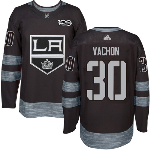 Adidas Kings #30 Rogie Vachon Black 1917-2017 100th Anniversary Stitched NHL Jersey Adidas Kings #30 Rogie Vachon Black 1917-2017 100th Anniversary Stitched NHL Jersey