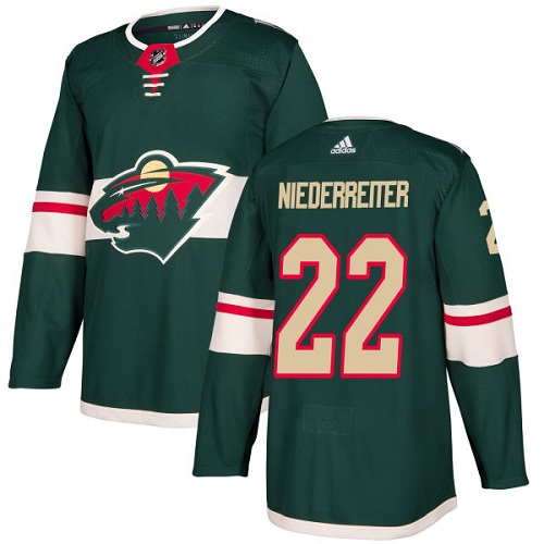 Adidas Wild #22 Nino Niederreiter Green Home Authentic Stitched NHL Jersey Adidas Wild #22 Nino Niederreiter Green Home Authentic Stitched NHL Jersey