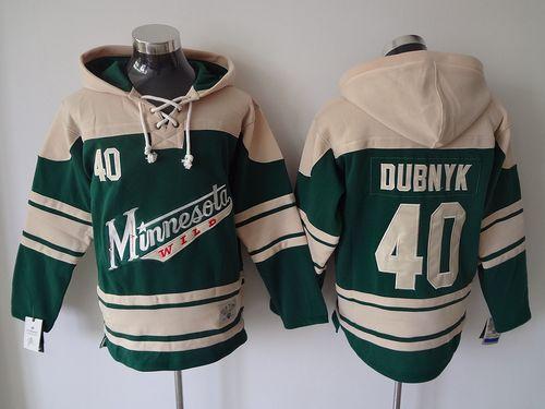 Wild #40 Devan Dubnyk Green Sawyer Hooded Sweatshirt Stitched NHL Jersey Wild #40 Devan Dubnyk Green Sawyer Hooded Sweatshirt Stitched NHL Jersey