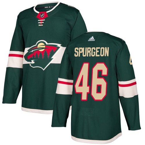 Adidas Wild #46 Jared Spurgeon Green Home Authentic Stitched NHL Jersey Adidas Wild #46 Jared Spurgeon Green Home Authentic Stitched NHL Jersey