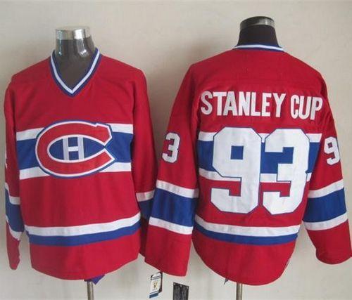 Canadiens #93 Stanley Cup Red CCM Throwback Stitched NHL Jersey Canadiens #93 Stanley Cup Red CCM Throwback Stitched NHL Jersey