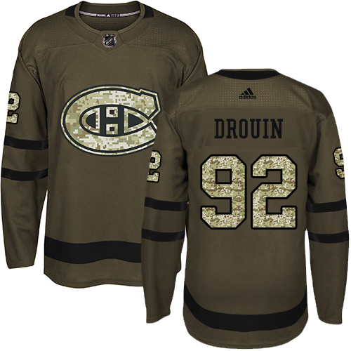 Adidas Canadiens #92 Jonathan Drouin Green Salute to Service Stitched NHL Jersey Adidas Canadiens #92 Jonathan Drouin Green Salute to Service Stitched NHL Jersey
