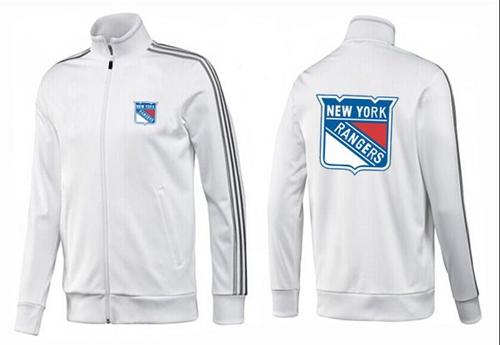 NHL New York Rangers Zip Jackets White-2 NHL New York Rangers Zip Jackets White-2