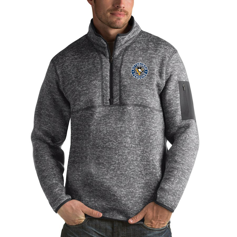 Pittsburgh Penguins Antigua Fortune Quarter-Zip Pullover Jacket Black Pittsburgh Penguins Antigua Fortune Quarter-Zip Pullover Jacket Black