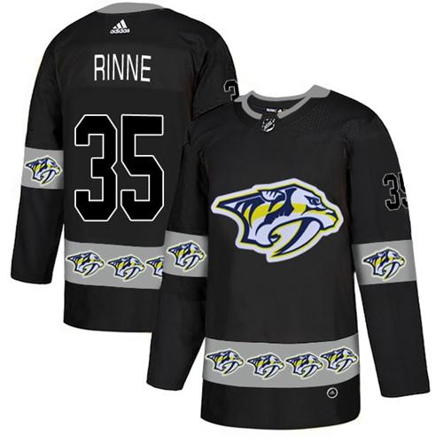 Adidas Predators #35 Pekka Rinne Black Authentic Team Logo Fashion Stitched NHL Jersey Adidas Predators #35 Pekka Rinne Black Authentic Team Logo Fashion Stitched NHL Jersey