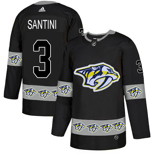 Adidas Predators #3 Steven Santini Black Authentic Team Logo Fashion Stitched NHL Jersey Adidas Predators #3 Steven Santini Black Authentic Team Logo Fashion Stitched NHL Jersey