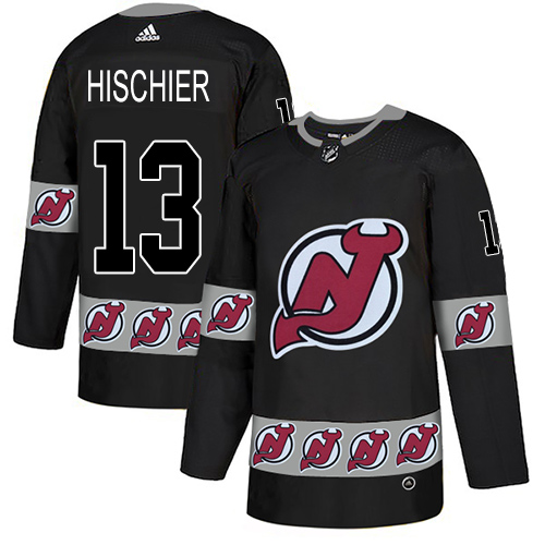 Adidas Devils #13 Nico Hischier Black Authentic Team Logo Fashion Stitched NHL Jersey Adidas Devils #13 Nico Hischier Black Authentic Team Logo Fashion Stitched NHL Jersey