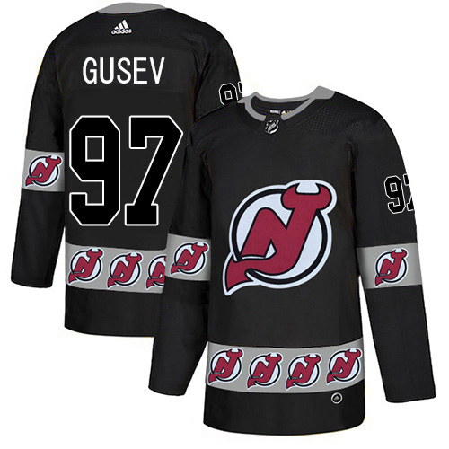 Adidas Devils #97 Nikita Gusev Black Authentic Team Logo Fashion Stitched NHL Jersey Adidas Devils #97 Nikita Gusev Black Authentic Team Logo Fashion Stitched NHL Jersey