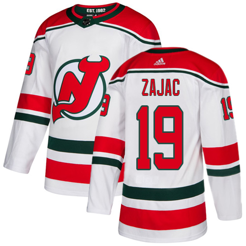 Adidas Devils #19 Travis Zajac White Alternate Authentic Stitched NHL Jersey Adidas Devils #19 Travis Zajac White Alternate Authentic Stitched NHL Jersey