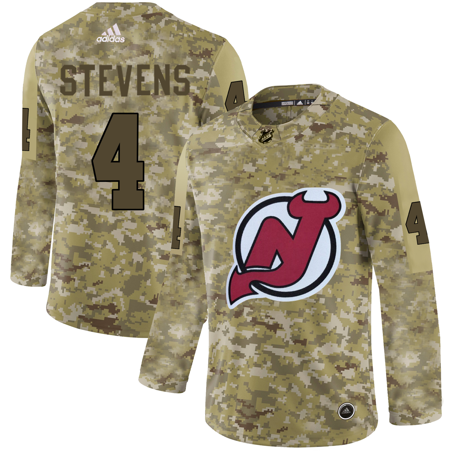 Adidas Devils #4 Scott Stevens Camo Authentic Stitched NHL Jersey Adidas Devils #4 Scott Stevens Camo Authentic Stitched NHL Jersey
