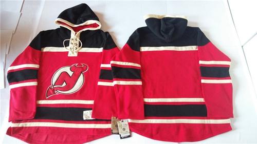 Devils Blank Red Sawyer Hooded Sweatshirt Stitched NHL Jersey Devils Blank Red Sawyer Hooded Sweatshirt Stitched NHL Jersey