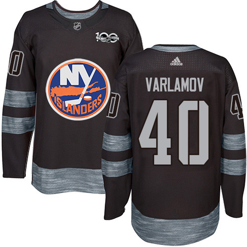 Adidas Islanders #40 Semyon Varlamov Black 1917-2017 100th Anniversary Stitched NHL Jersey Adidas Islanders #40 Semyon Varlamov Black 1917-2017 100th Anniversary Stitched NHL Jersey