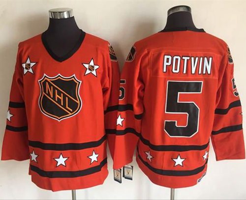 Islanders #5 Denis Potvin Orange All-Star CCM Throwback Stitched NHL Jersey Islanders #5 Denis Potvin Orange All-Star CCM Throwback Stitched NHL Jersey