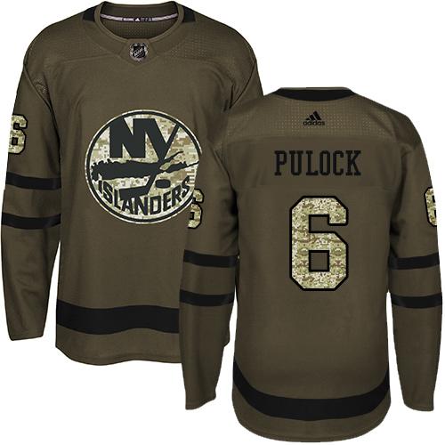 Adidas Islanders #6 Ryan Pulock Green Salute to Service Stitched NHL Jersey Adidas Islanders #6 Ryan Pulock Green Salute to Service Stitched NHL Jersey