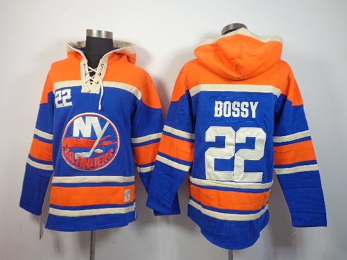 Islanders #22 Mike Bossy Baby Blue Sawyer Hooded Sweatshirt Stitched NHL Jersey Islanders #22 Mike Bossy Baby Blue Sawyer Hooded Sweatshirt Stitched NHL Jersey
