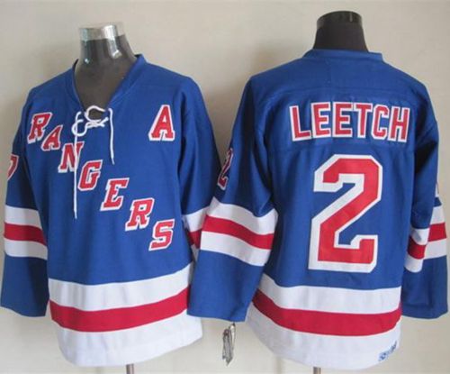 Rangers #2 Brian Leetch Light Blue CCM Throwback Stitched NHL Jersey Rangers #2 Brian Leetch Light Blue CCM Throwback Stitched NHL Jersey