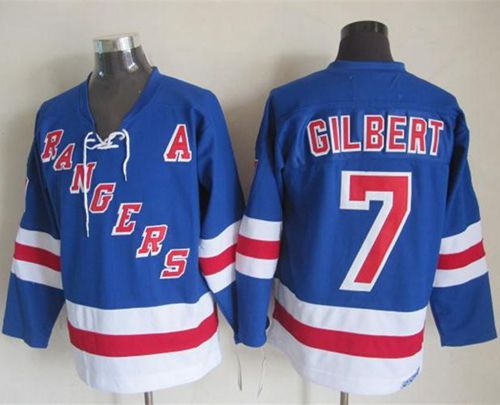 Rangers #7 Rod Gilbert Light Blue CCM Throwback Stitched NHL Jersey Rangers #7 Rod Gilbert Light Blue CCM Throwback Stitched NHL Jersey