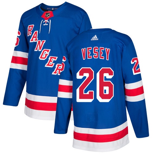 Adidas Rangers #26 Jimmy Vesey Royal Blue Home Authentic Stitched NHL Jersey Adidas Rangers #26 Jimmy Vesey Royal Blue Home Authentic Stitched NHL Jersey
