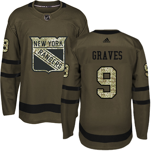 Adidas Rangers #9 Adam Graves Green Salute to Service Stitched NHL Jersey Adidas Rangers #9 Adam Graves Green Salute to Service Stitched NHL Jersey