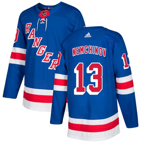 Adidas Rangers #13 Sergei Nemchinov Royal Blue Home Authentic Stitched NHL Jersey Adidas Rangers #13 Sergei Nemchinov Royal Blue Home Authentic Stitched NHL Jersey