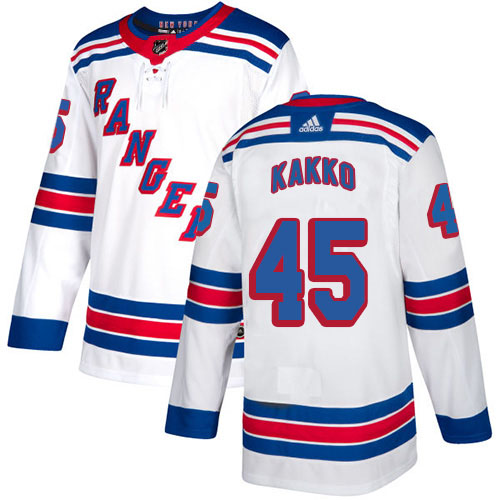 Adidas Rangers #45 Kappo Kakko White Road Authentic Stitched NHL Jersey Adidas Rangers #45 Kappo Kakko White Road Authentic Stitched NHL Jersey