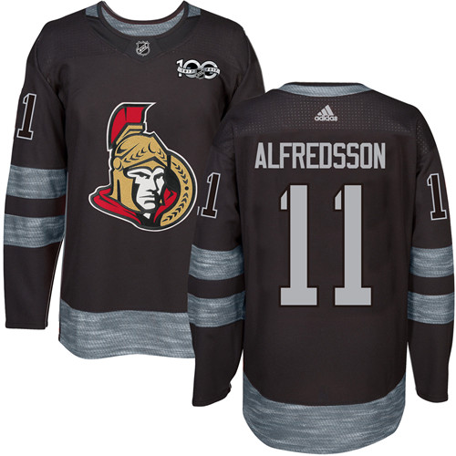Adidas Senators #11 Daniel Alfredsson Black 1917-2017 100th Anniversary Stitched NHL Jersey Adidas Senators #11 Daniel Alfredsson Black 1917-2017 100th Anniversary Stitched NHL Jersey