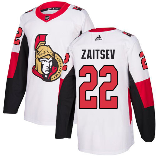 Adidas Senators #22 Nikita Zaitsev White Road Authentic Stitched NHL Jersey Adidas Senators #22 Nikita Zaitsev White Road Authentic Stitched NHL Jersey