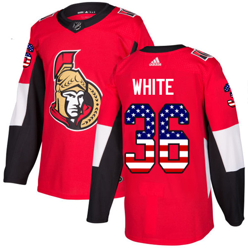 Adidas Senators #36 Colin White Red Home Authentic USA Flag Stitched NHL Jersey Adidas Senators #36 Colin White Red Home Authentic USA Flag Stitched NHL Jersey
