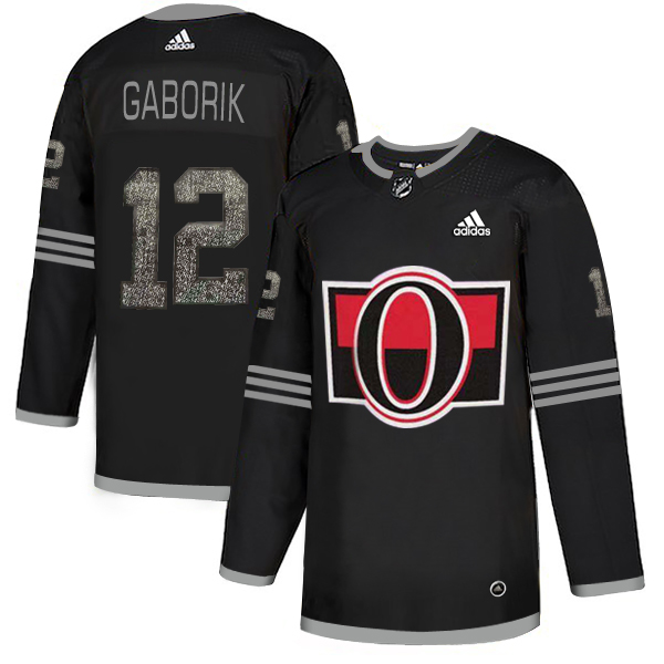 Adidas Senators #12 Marian Gaborik Black_1 Authentic Classic Stitched NHL Jersey Adidas Senators #12 Marian Gaborik Black_1 Authentic Classic Stitched NHL Jersey
