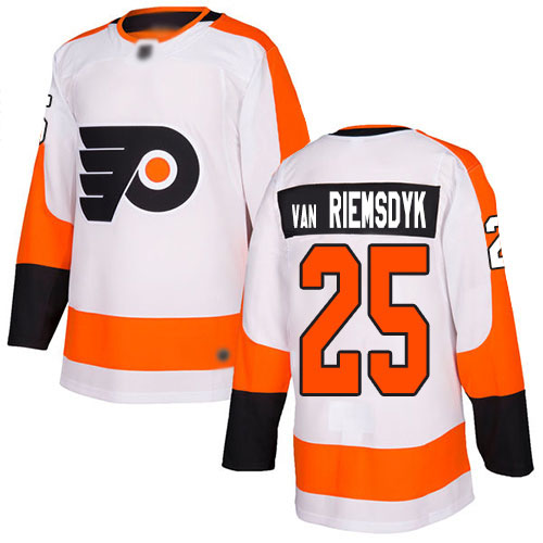 Adidas Flyers #25 James Van Riemsdyk White Road Authentic Stitched NHL Jersey Adidas Flyers #25 James Van Riemsdyk White Road Authentic Stitched NHL Jersey