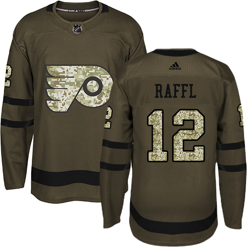 Adidas Flyers #12 Michael Raffl Green Salute to Service Stitched NHL Jersey Adidas Flyers #12 Michael Raffl Green Salute to Service Stitched NHL Jersey