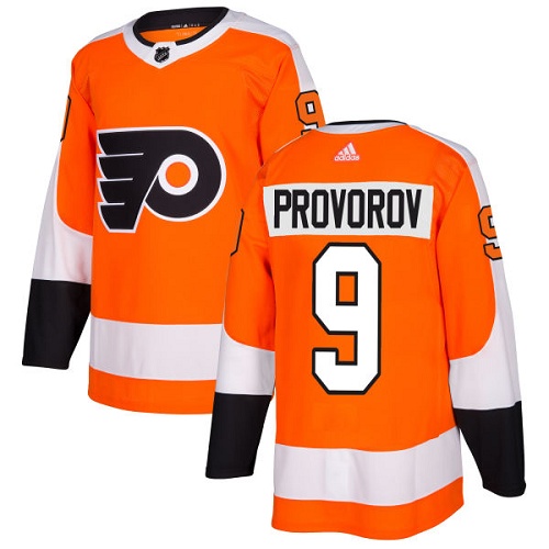 Adidas Flyers #9 Ivan Provorov Orange Home Authentic Stitched NHL Jersey Adidas Flyers #9 Ivan Provorov Orange Home Authentic Stitched NHL Jersey