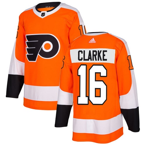 Adidas Flyers #16 Bobby Clarke Orange Home Authentic Stitched NHL Jersey Adidas Flyers #16 Bobby Clarke Orange Home Authentic Stitched NHL Jersey